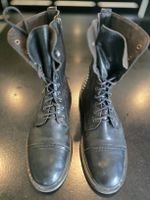 "AS 98" Damenboots, Leder mit Nieten, schwarz, Grösse 40