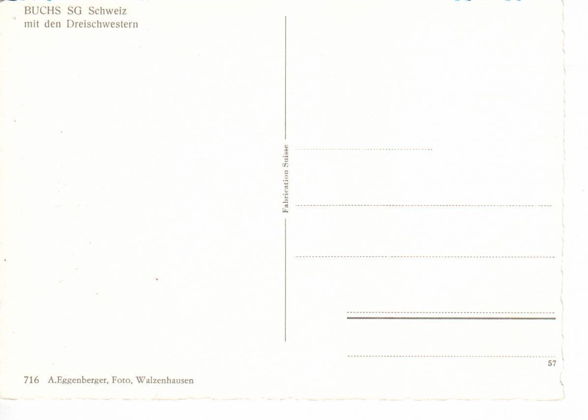 Ansichtskarten: Buchs SG – Gebraucht aus Wolhusen von Curver9 1