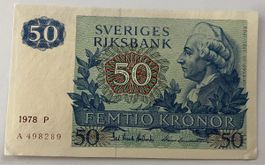 Schweden 50 Kronor 1978 XF