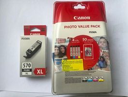 5 Stk. PGI-570XL & CLI-571XL Patronen + 50 Blatt Fotopapier