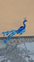 Metall Pfau als gartendeko ca 80 cm
