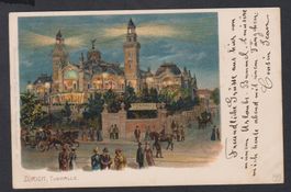 tolle Litho Tonhalle Zürich von 1901