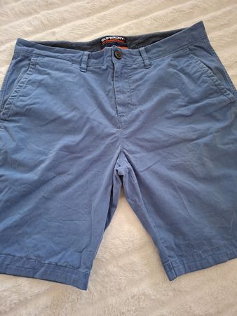 Superdry: Short d'été bleu, taille 34,