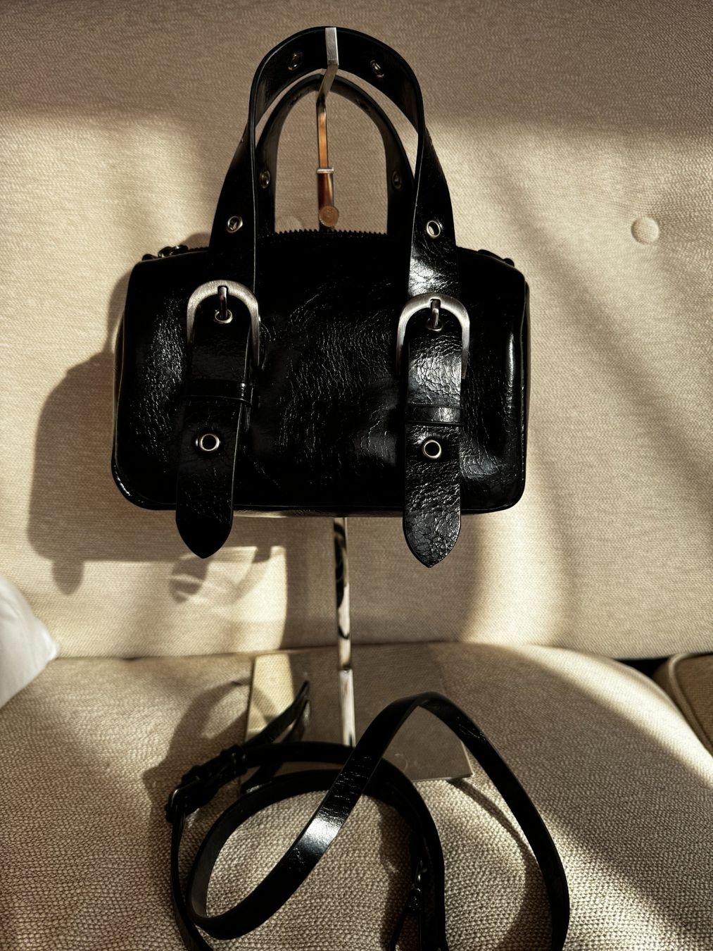 Borse: Kleine Bowlingbag schwarz-silber – Nuovo (secondo la descrizione) da Muttenz venduto da einfach-schoen 1