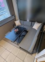 Lounge-Garnitur-Set Anthrazit/Grau - sehr guter Zustand