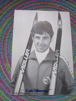 EDI HAUSER SWISS LANGLAUF-SPORTLER 80ER JAHR ANTIK AUTOGRAMM