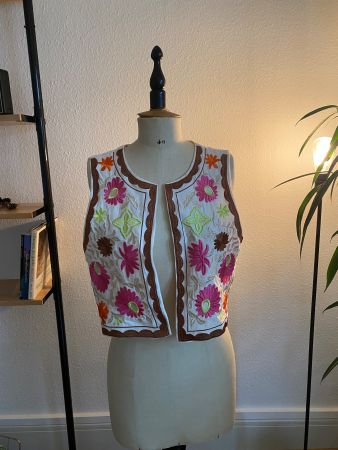 Blumenweste, Vintage-Look