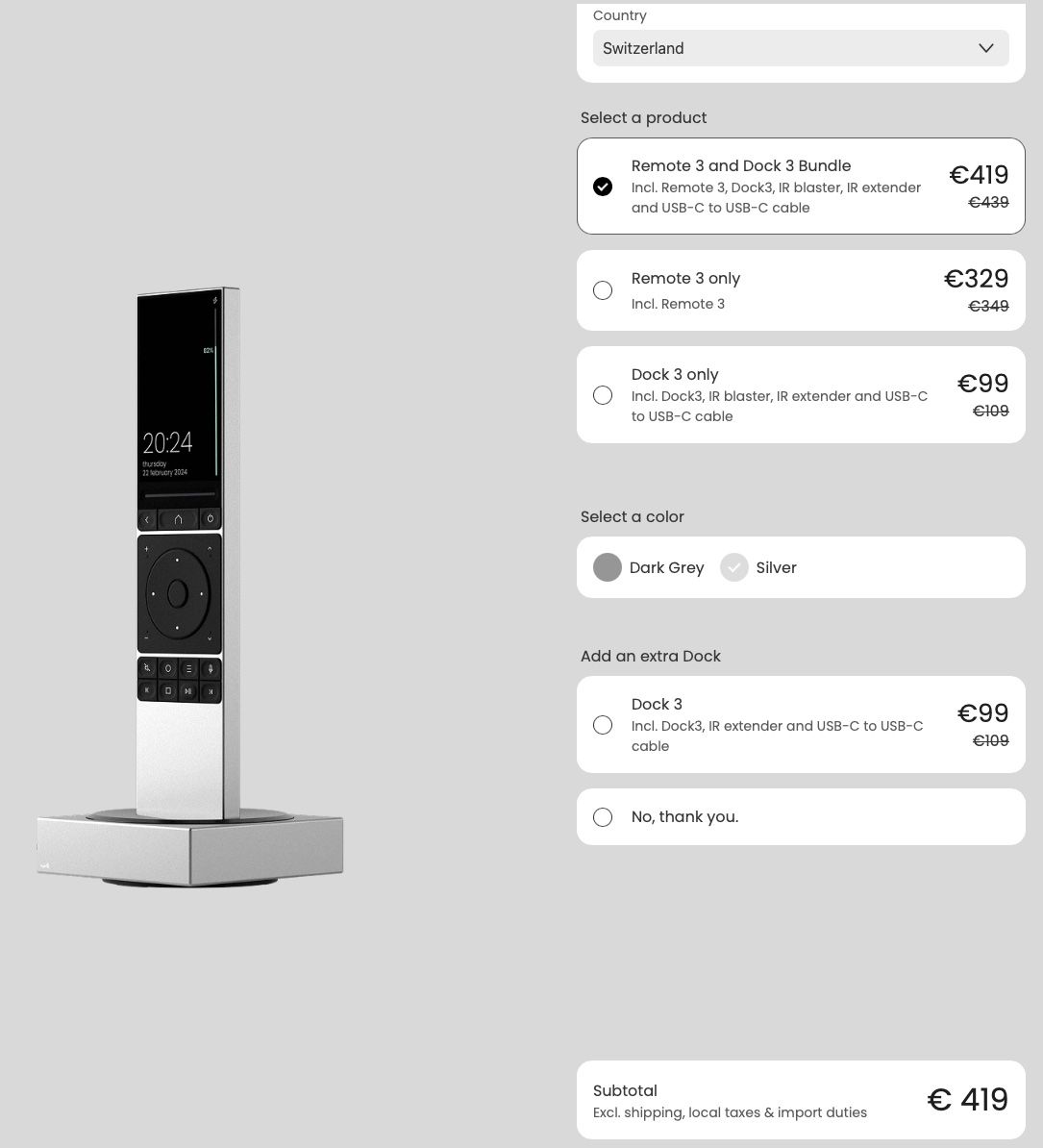 Telecomandi: Unfolded Circle Remote 3 – Nuovo (secondo la descrizione) da Basel venduto da mandalay71 3
