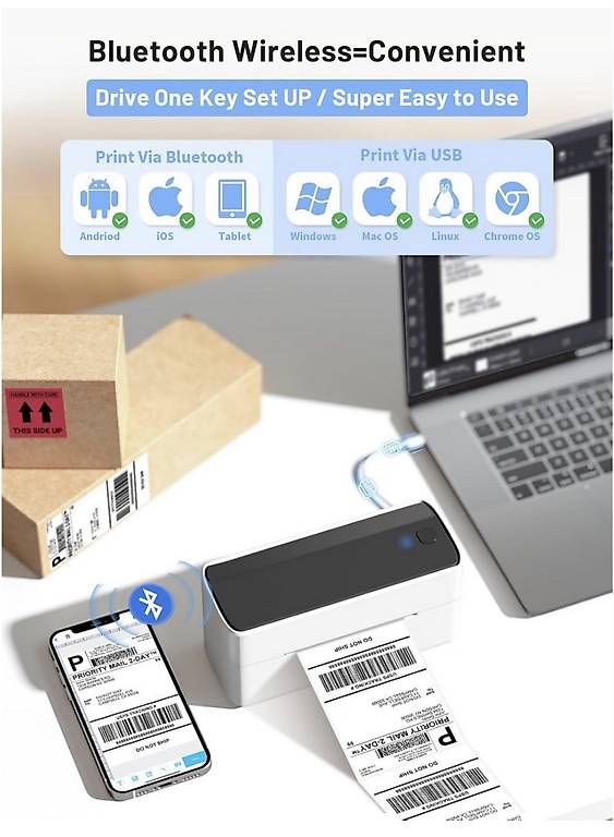 Drucker: Bluetooth Versandetikettendrucker – Gebraucht aus Niederwil SO von Bswiss 1