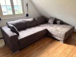 Ecksofa Merlin Bezug Hero braun 262x200x84
