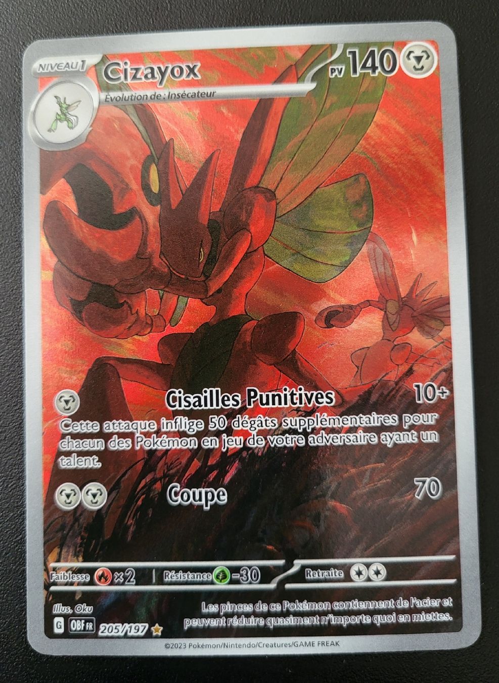 Pokémon Sammelbilder & Trading cards: Cizayox Flammes obsidiennes FR – Neu (gemäss Beschreibung) aus St-Sulpice VD von cel_ysf7