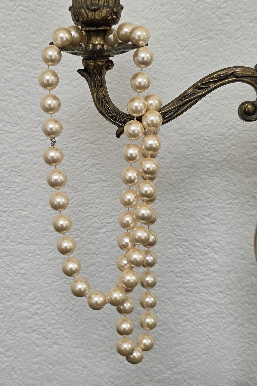 Catenine: Vintage Perlenkette cremefarben – Usato da Rheinsulz venduto da Gilea
