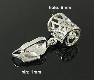 Anhänger: Anhängerschlaufe metallfarbig  32x13mm – Neu (gemäss Beschreibung) aus Alpnachstad von perlengaby 1