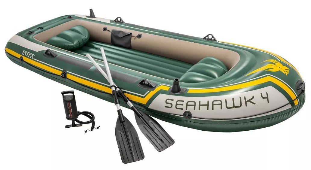 Barche: Intex Schlauchboot SEAHAWK 4 – Nuovo e nell'imballaggio originale da Altstätten SG venduto da Cobra96