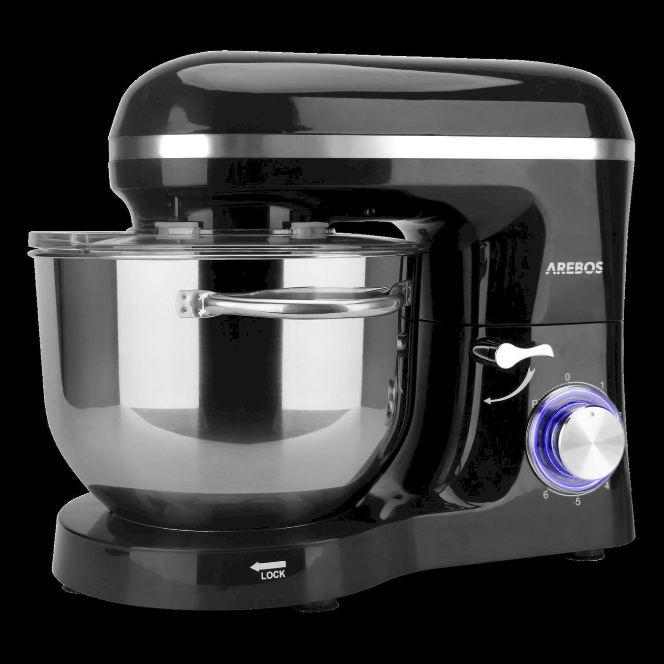 Elettrodomestici da cucina: Arebos Küchenmaschine 1500W schwarz – Nuovo e nell'imballaggio originale da Bottighofen venduto da zaap 4