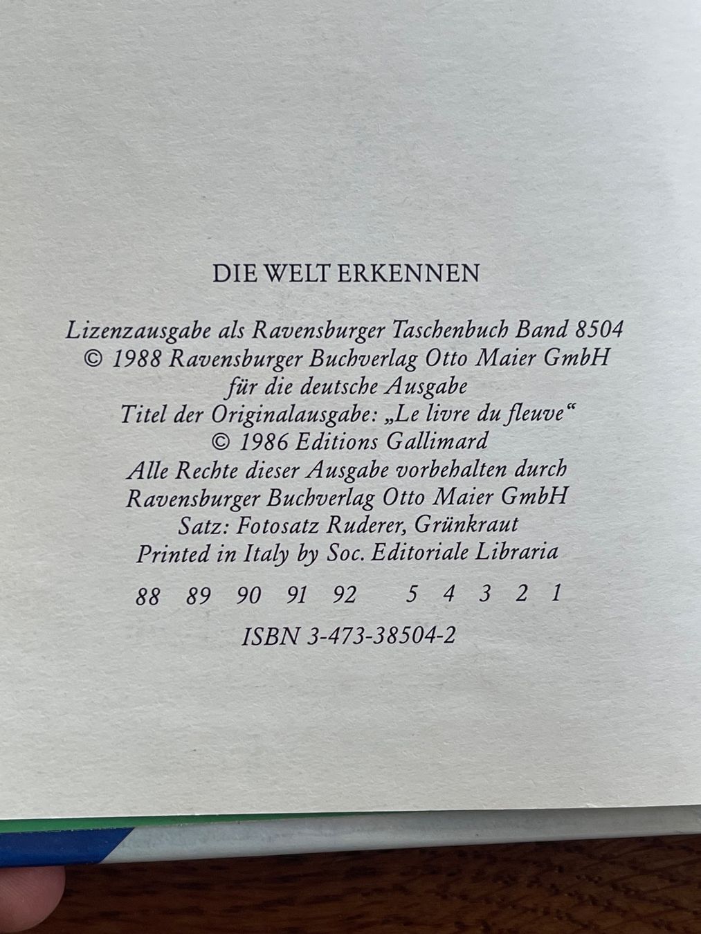 Libri: Die Welt der Ströme, Flüsse und Bäche - Buch – Usato da Zuerich venduto da Dorsi 1