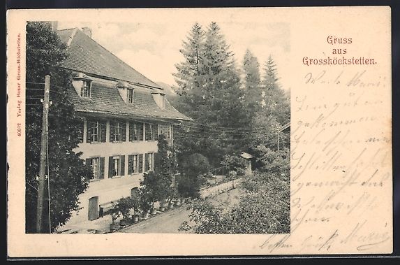 Cartoline postali: AK Grosshöchstetten, Haus mit Garten – Usato da Berlin venduto da bartko-reher