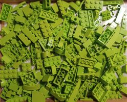 LEGO 180 Verschiedene Grüne Lime Teile -D80