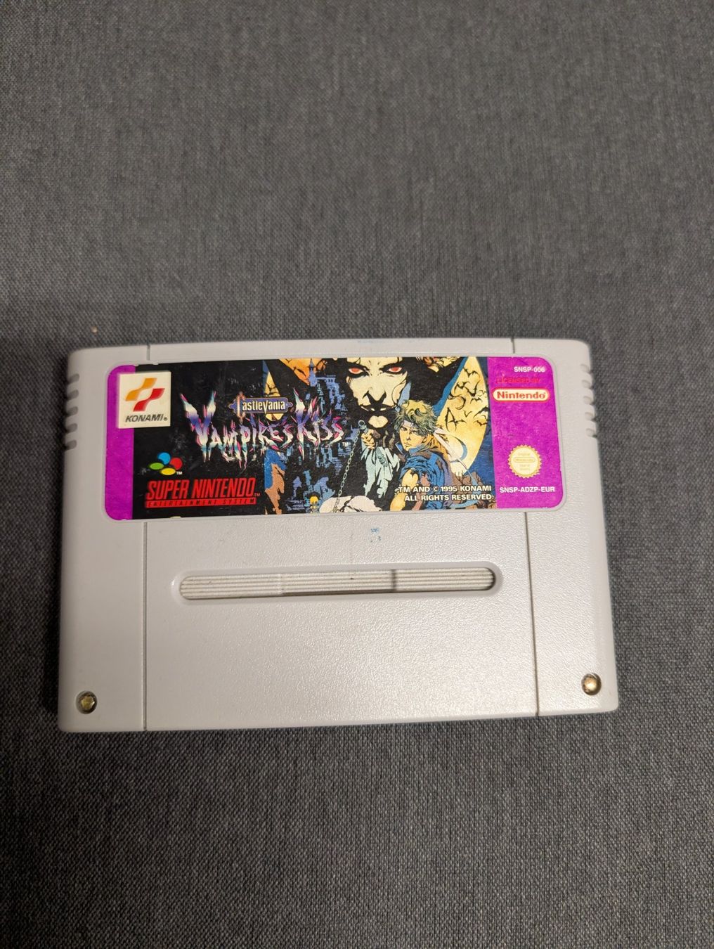 Nintendo Giochi: Castlevania Vampire's Kiss Super Nintendo – Usato da Giubiasco venduto da Ticinerd