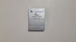 PS2 PlayStation 2 Memory Card 8MB Original - Silber
