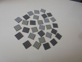 LEGO - 30 - GRAUE - PLÄTTLI - 4 X 4