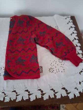 Cardigan  in lana seta e polyester taglia 42