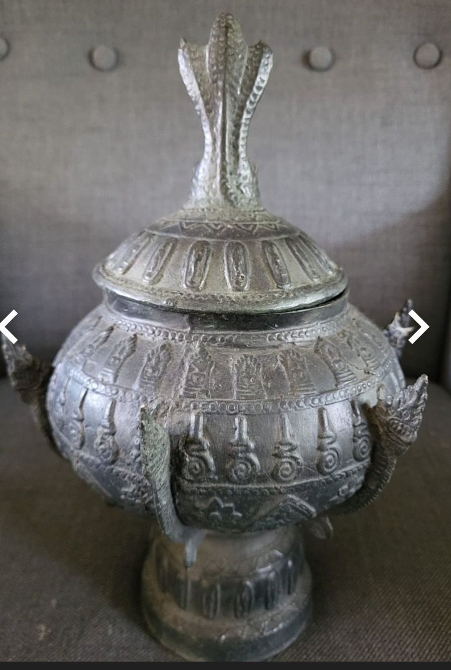 Statuette: Grand bol d eau benite bouddhiste Thai – Usato da Biel/Bienne venduto da raf_2yqq 8