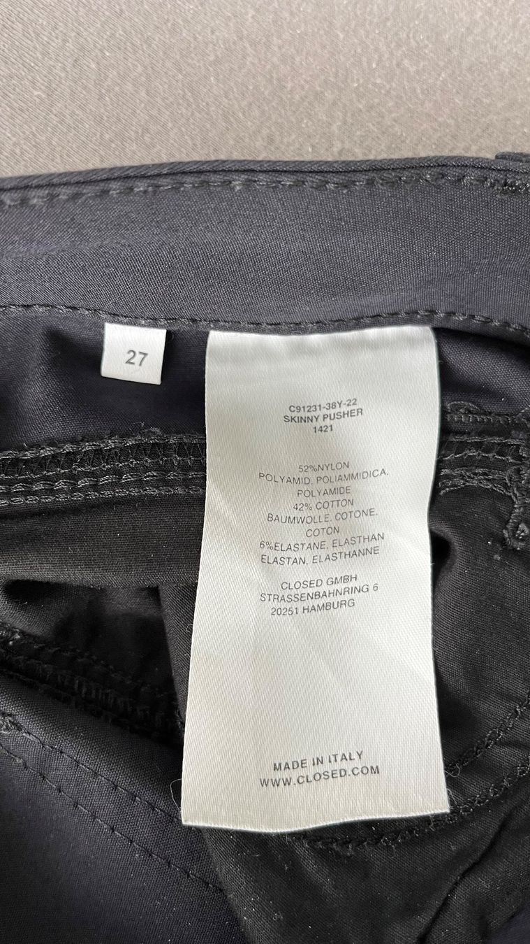 Closed Pantaloni: Closed Hose in schwarz / Grösse 27 – Usato da Zofingen venduto da Klavier777 5