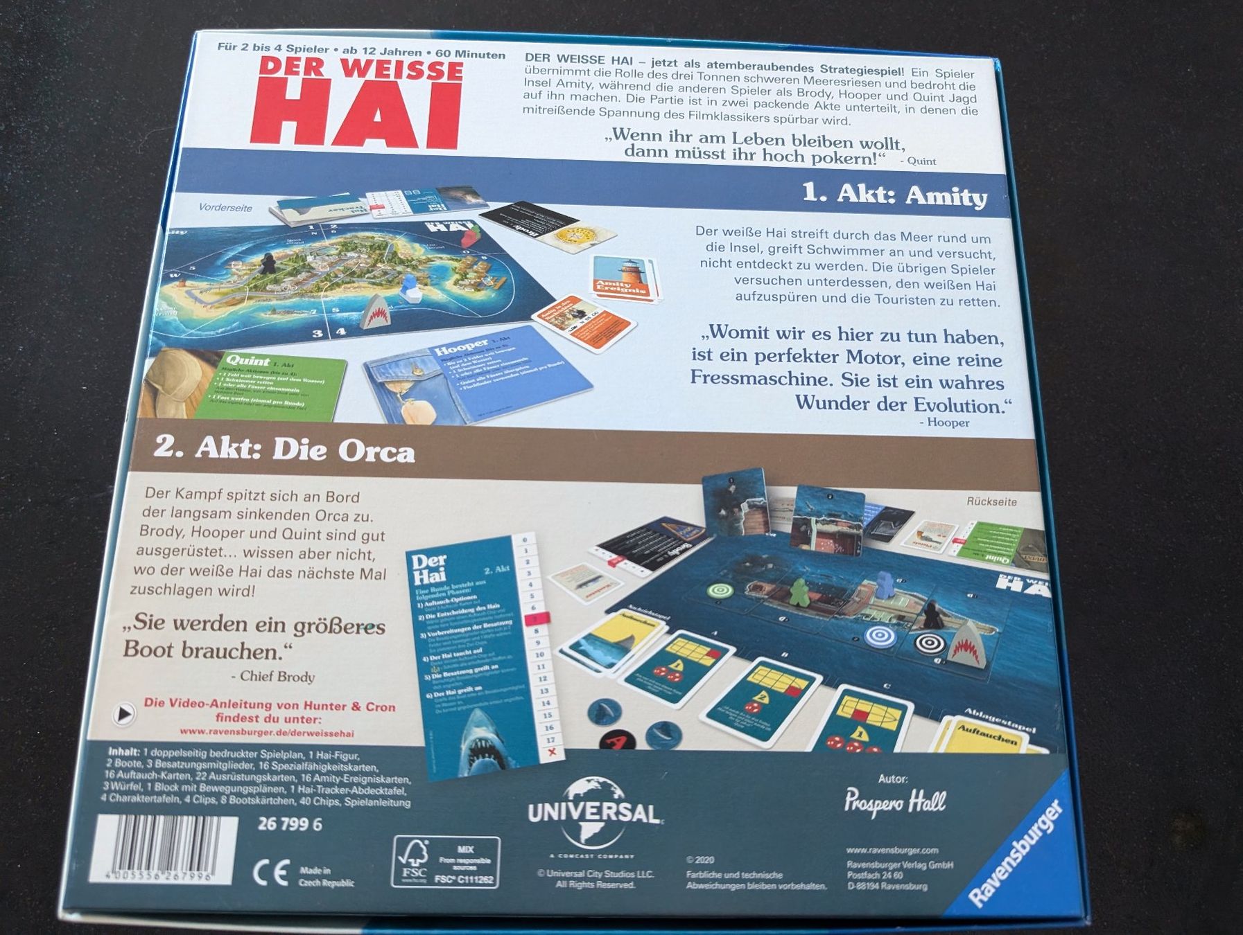 Ravensburger Giochi: DER WEISSE HAI BRETTSPIEL - RAVENSBURGER – Usato da Spiegel b. Bern venduto da Natix 1