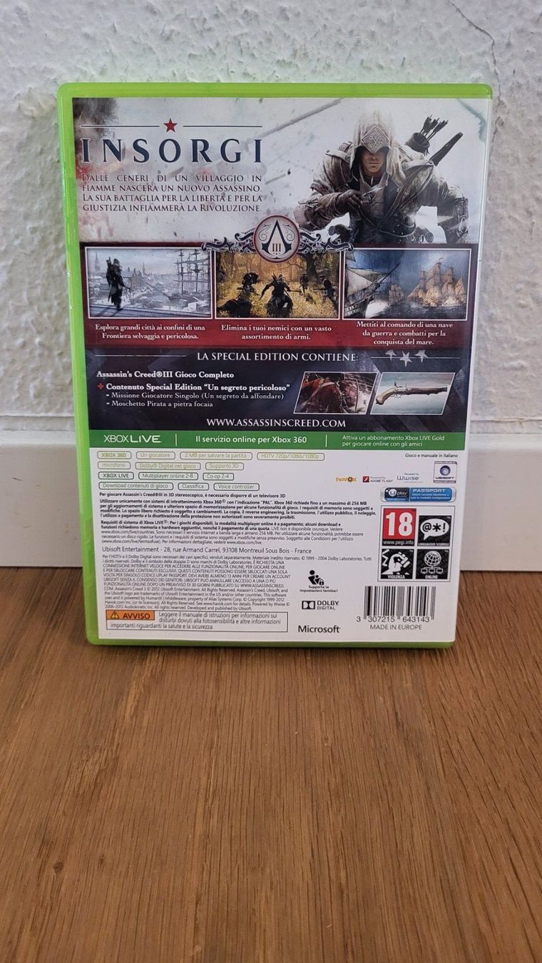 Microsoft Giochi: Xbox 360 - Assassins Creed 3 – Usato da Münsingen venduto da DigitaleSpielecke 1