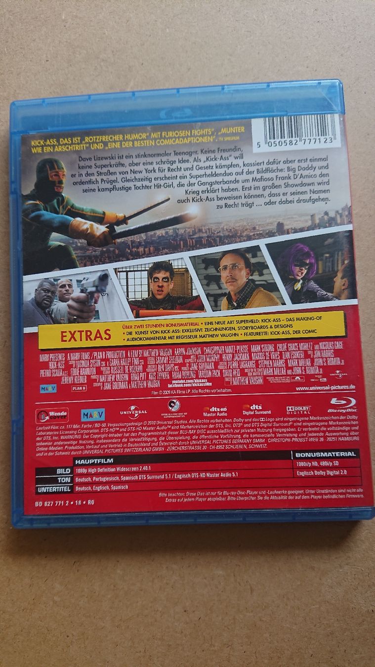 Tutti i DVDs: Kick-Ass Blu-ray  – Usato da Chur venduto da FreakofRarity 1