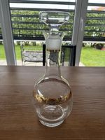Edle Vintage Karaffe mit Goldrand, Murano