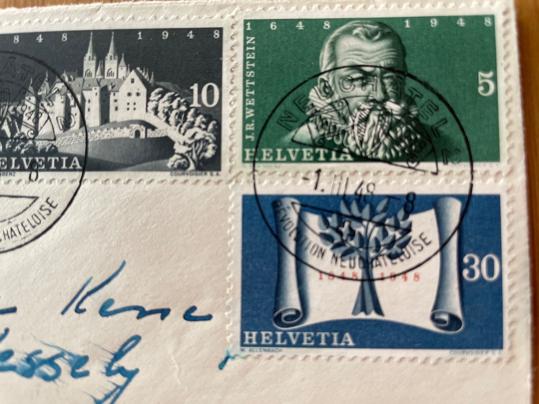 Tutti i francobolli: 01.03.1948 N'tel, SBK 20.- – Usato da Sonceboz-Sombeval venduto da Comment2 2