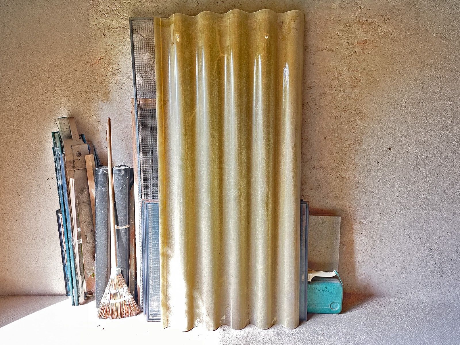 Servierplatten: Wellpolyester-Platten, Kunststoff-Wellplatten (Baubedarf) – Gebraucht aus Oberbipp von Bipp_62