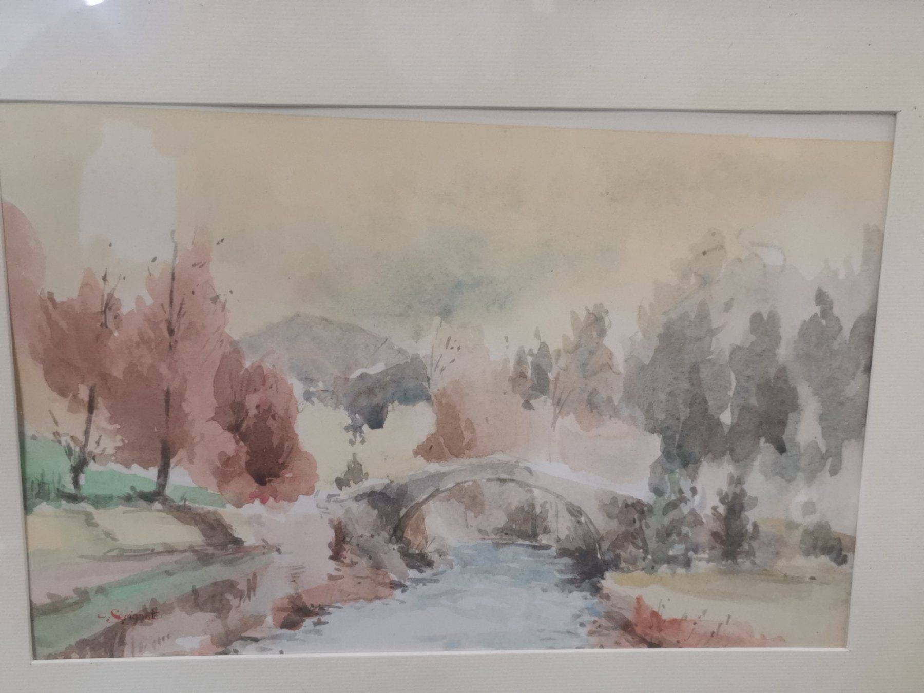 Gemälde: AQUARELLE SIGNÉE SÉRIGNAT DATÉE AUS 1988 – Gebraucht aus Genève von Qanil77 3