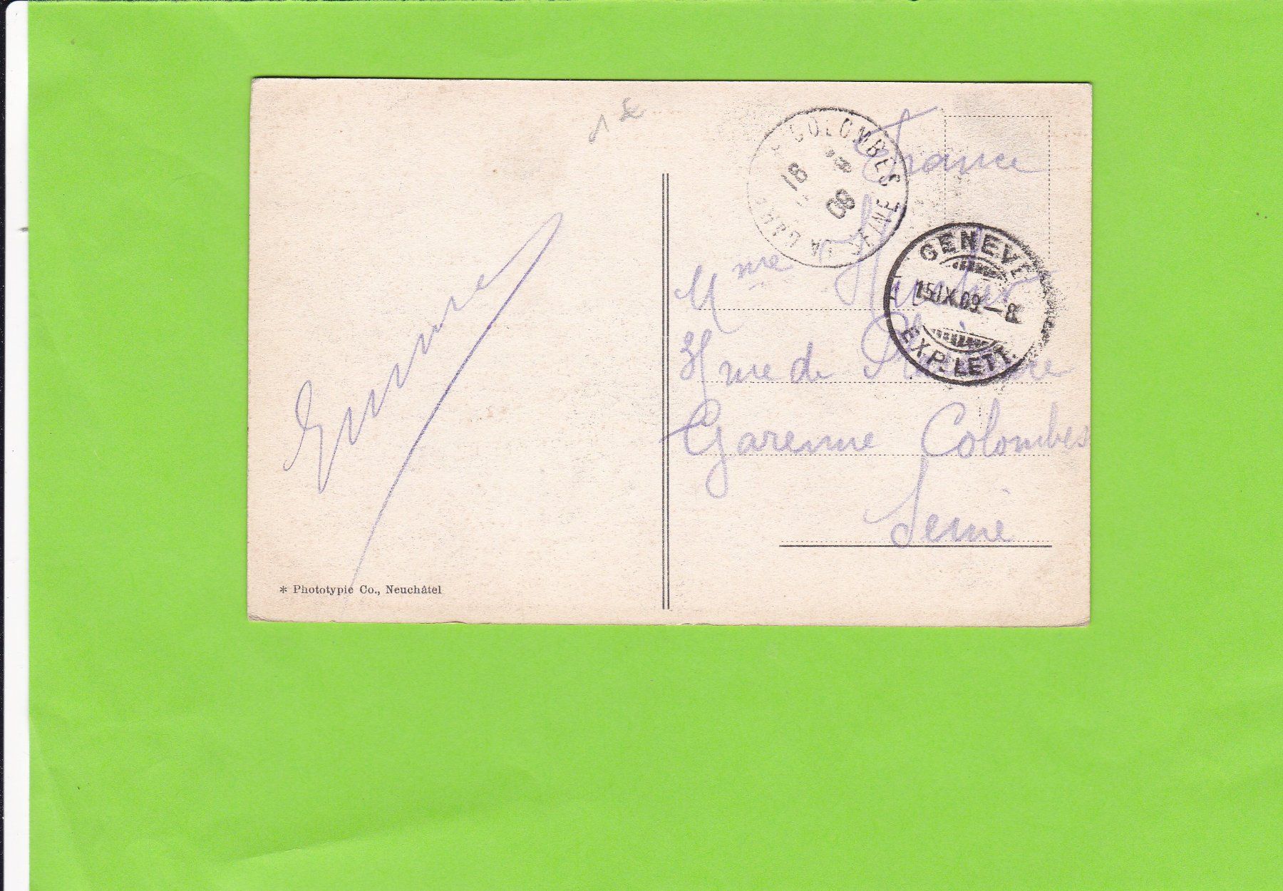 Cartoline postali: Genève--Monument Brunswick – Usato da St. Peterzell venduto da neckertal 1