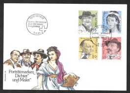 FDC Serie 801-804 ET 5.9.1990 schön illustriert Hans Erni