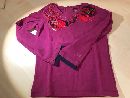 CATIMINI T-Shirt Gr. 4/102 langarm violett