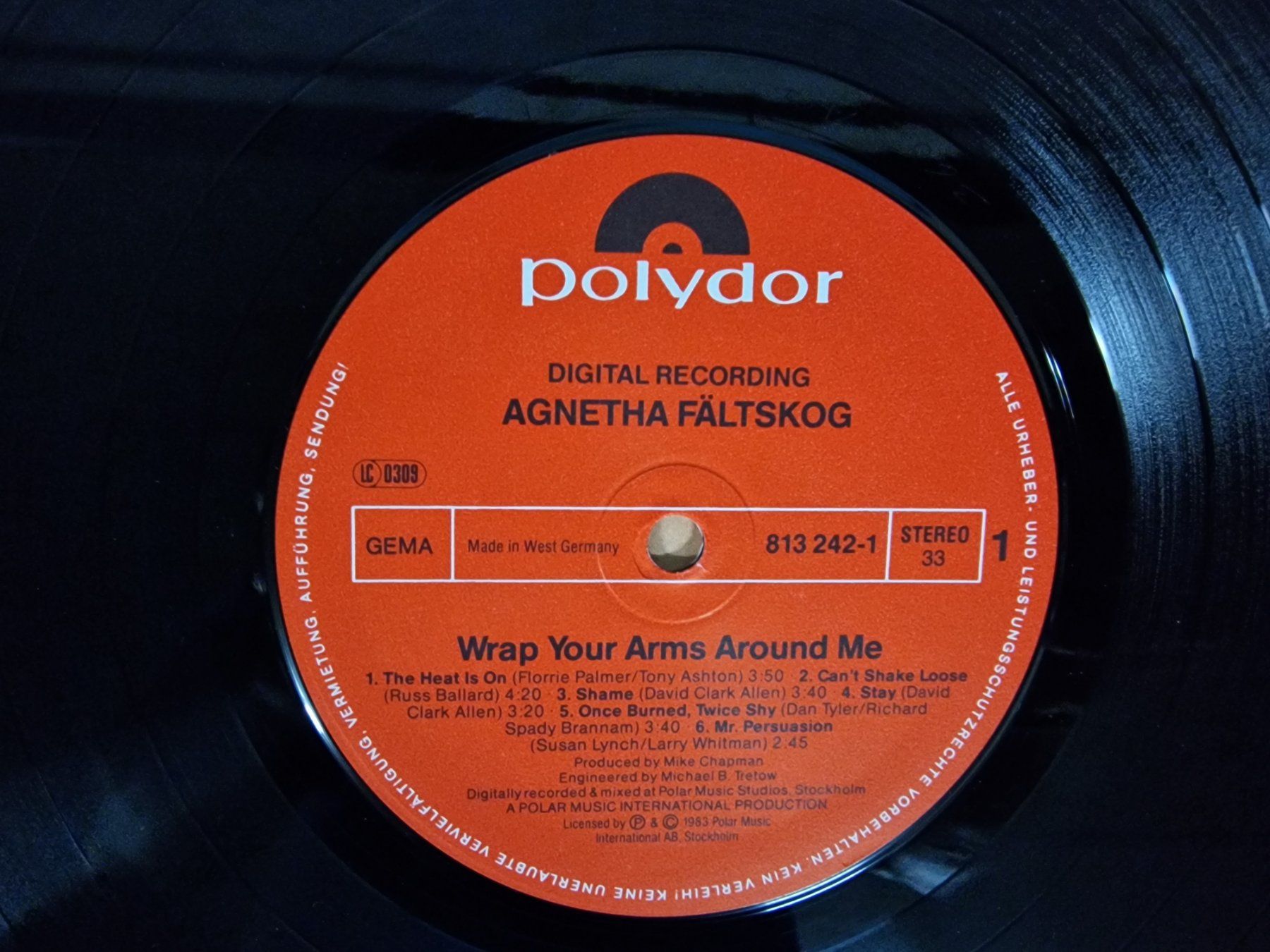 Dischi in vinile: Agnetha Fältskog LP – Wrap Your Arms Around Me – Usato da Root venduto da atelier22 2