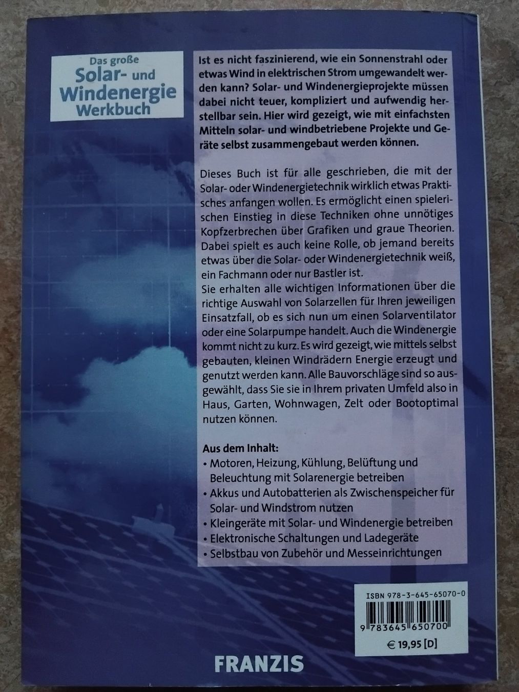 Libri: Solar- und Windenergie – Nuovo (secondo la descrizione) da Rorschach venduto da kristys 1