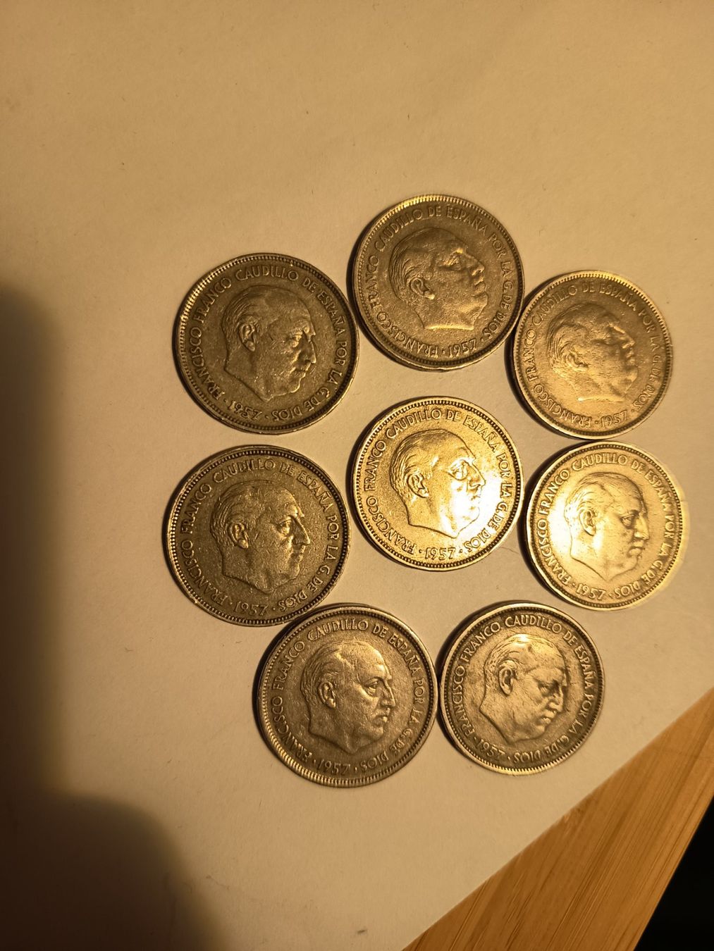 Tutti le monete: 25 pesetas 1957 spanien   grip Nr54 – Usato da Wattwil venduto da LuckyLegoandCoins