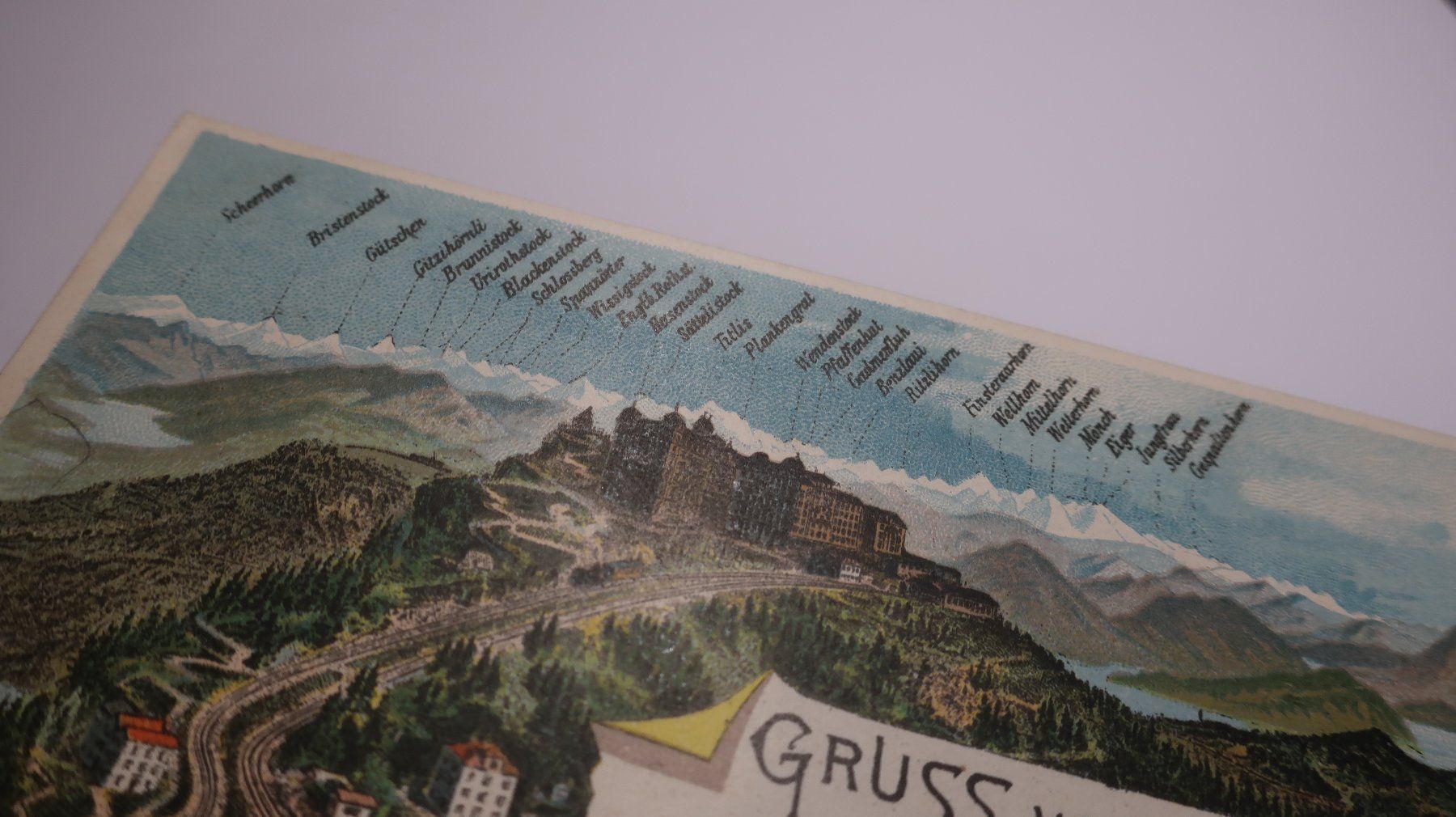 Cartoline postali: Gruss vom Rigi (panorama) – Usato da Cormoret venduto da Pascalll2001 2