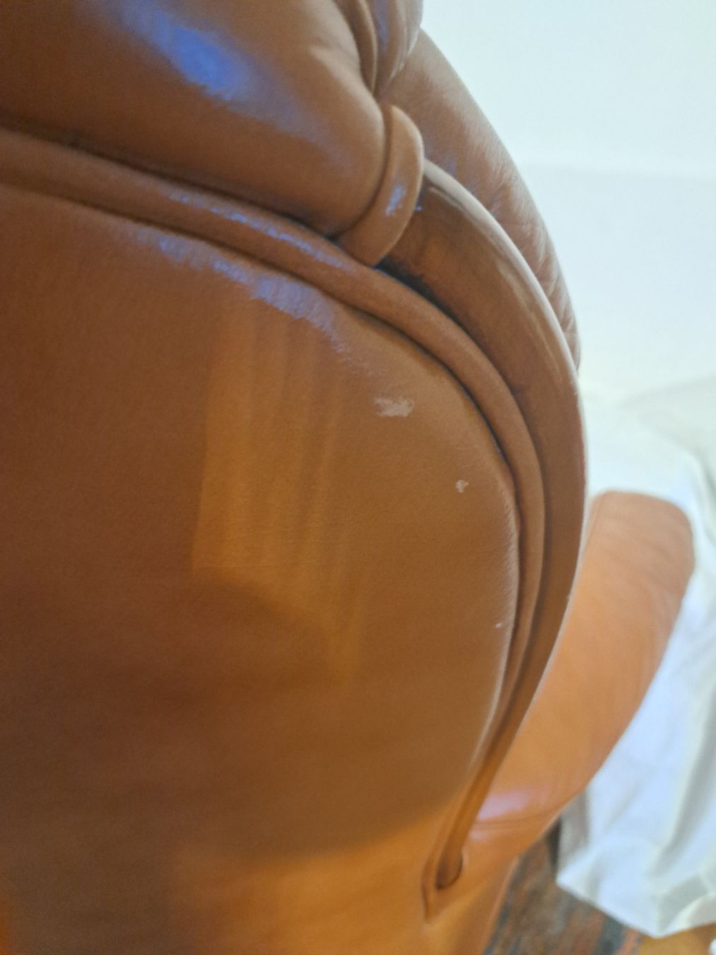 Poltrone: Fauteuil en cuir brun – Usato da Biel/Bienne venduto da Miza03 4