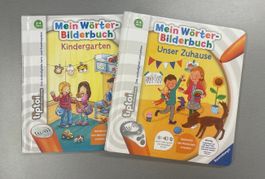 2 TipToi Bilderbuch Bücher; Kindergarten und Unser Zuhause