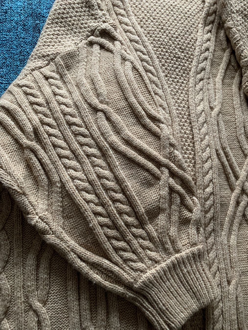 Mango Maglioni & Felpe: Jacke mit Zopfmuster Beige GR L Marke Mango – Nuovo (secondo la descrizione) da Nussbaumen AG venduto da brigitebardot 4