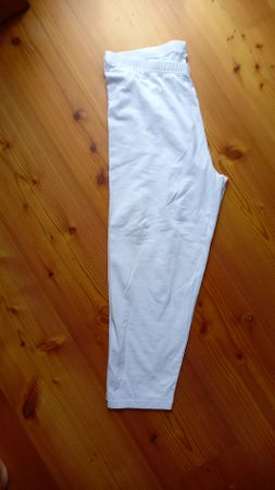 Leggings weiss Grösse L Ellen Amber guter Zustand