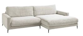 Neues Ecksofa von LOMOCO - Cord Light Grey, Recamiere rechts
