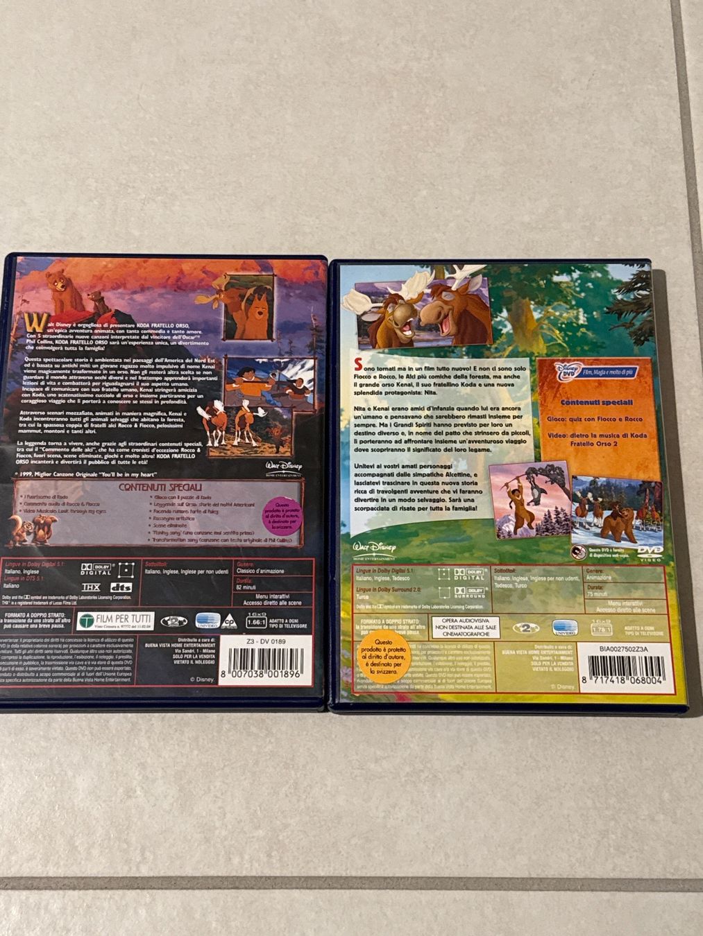 Tutti i DVDs: Koda Fratello Orso 1,2 – Usato da Cadenazzo venduto da nick995 1