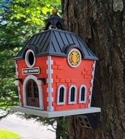 Vogelhaus Feuerwehr  Feuerwache im Miniaturformat