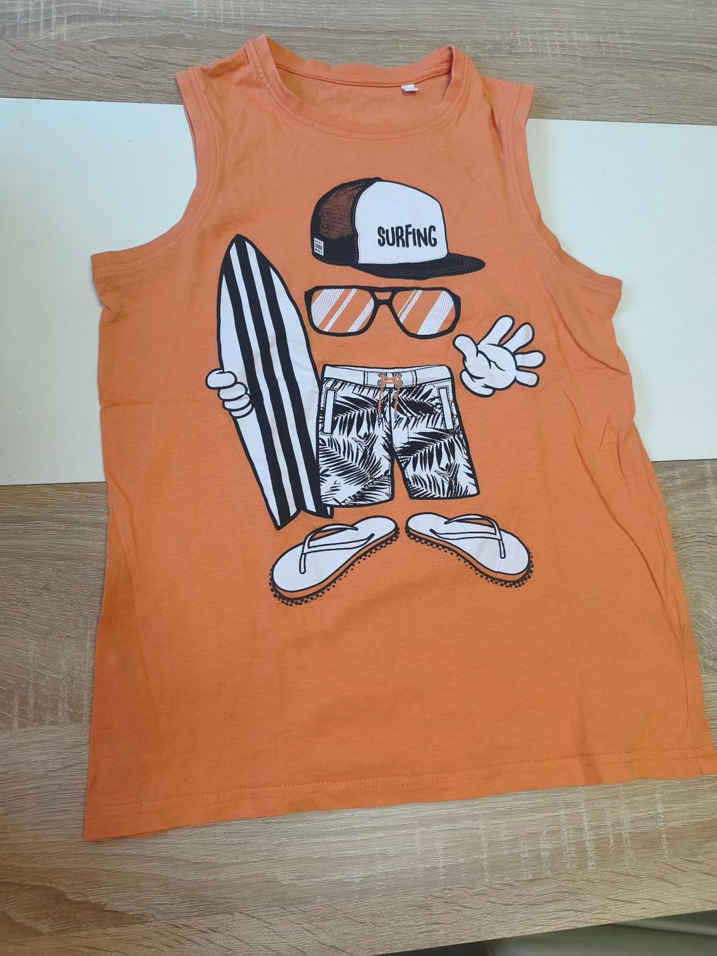 C&A Camicie, T-shirt & Polo: DEBARDEUR ORANGE – Nuovo (secondo la descrizione) da Mervelier venduto da ZORHA